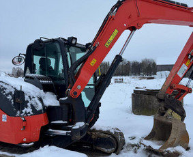 Įvairios technikos nuoma - Nuomojamas 8 Tonų Ekskavatorius &ndash; Kubota (Be Opera - 4