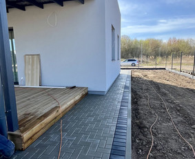 Aplinkos tvarkymas, apželdinimas - Trinkelių klojimas - 3