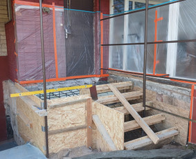 Atraminės sienelės - Betonavimo darbai - 1