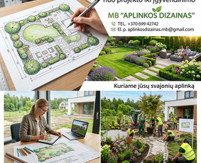 &Scaron;laitų tvirtinimas ir apželdinimas - Apželdinimas, Projektai. laistymo sistemos, , ir t.t - 3