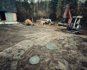 Žemės frezavimas - 3.5t mini ekskavatoriaus ir savivarčio paslaugos. - 2
