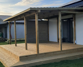 Medžio darbai, staliai - Kruop&scaron;tus terasų ir kitų medienos konstrukcijų įrengimas - 3