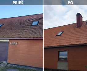 Stogų valymas ir priežiūra - Stogų, fasadų, trinkelių, tvorų plovimas - 4
