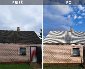 Stogų valymas ir priežiūra - Stogų, fasadų, trinkelių, tvorų plovimas - 2