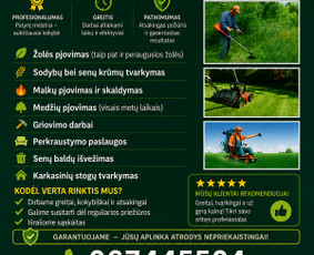 Pievų &scaron;ienavimas - Žolės pjovimas - 1