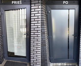 Plėvelių klijavimas ant langų, durų ir kitų paviršių / ProFill lanų plėvelės / Darbų pavyzdys ID 4398660