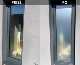 Plėvelių klijavimas ant langų, durų ir kitų paviršių / ProFill lanų plėvelės / Darbų pavyzdys ID 4398662
