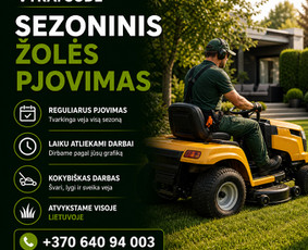 Visi aplinkos tvarkymo darbai / Vyrai Sode / Darbų pavyzdys ID 4398992