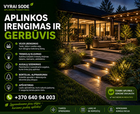 Vejos įrengimas: sėjimas, ruloninė veja - Visi aplinkos tvarkymo darbai - 1
