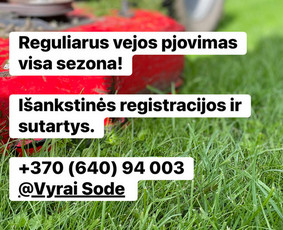 Visi aplinkos tvarkymo darbai / Vyrai Sode / Darbų pavyzdys ID 4399012