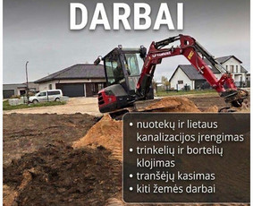Statybos darbai - Kanalizacijos įrengimas Žemės darbai - 1