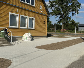 Vejos bortelių įrengimas - Trinkelių klojimas. Betonavimas ir kiti aplinkos darbai. - 4