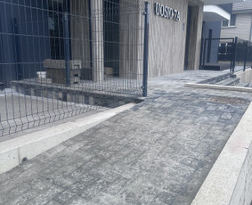 Drenažo įrengimas - Trinkelių klojimas. Betonavimas ir kiti aplinkos darbai. - 1
