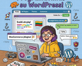 Programavimas su WordPress - Fullstack Programavimas: Web, E.shop, Apps - 1