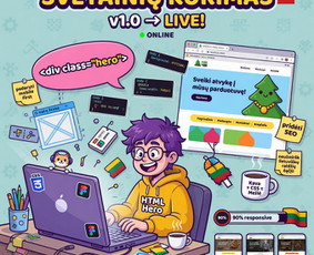 Svetainių kūrimas - Fullstack Programavimas: Web, E.shop, Apps - 1