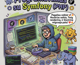 Programavimas su Symfony (PHP) - Fullstack Programavimas: Web, E.shop, Apps - 1