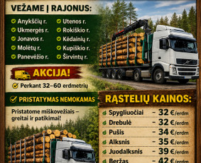 Malkos: gamyba, pristatymas - Parduodama pigiai mediena rasteliais. Geros kainos - 4