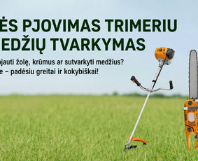 Statybos, apdaila - Žolės pjovimas Kaune ir aplink - 1
