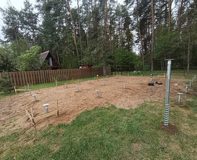 Statybos darbai - Profesionalus sraigtinių polių sriegimas - 1