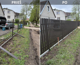 Statybos darbai - Tvorų ir Vartų montavimas - 1