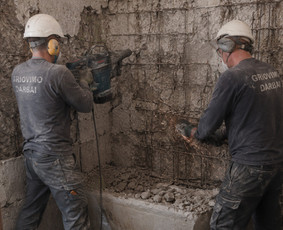 Statybos, apdaila - Griovimo darbai, angų pjovimas sienose Panevėžyje - 1