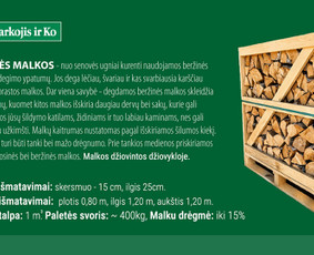 Aplinka, sodas - Sausos Beržinės malkos - 1