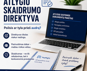 Darbo teisės paslaugos - Darbo apmokėjimo sistema. Atlygio skaidrumas. - 1