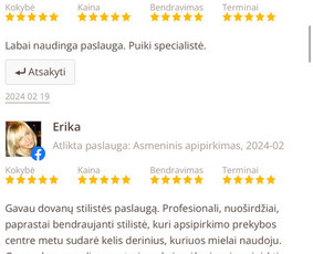 Grožio paslaugos - Stilistės paslauga/apie mane skaitykite &ldquo;STIlius žurnale ir - 1