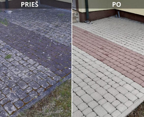 Srautinis valymas - Fasadų , Terasų , Trinkelių plovimas - 1