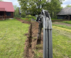 Statybos darbai - Visi žemės Kasimo darbai mini ekskavatoriumi. - 2