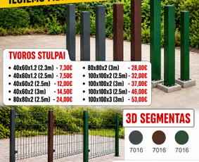 Skardinės tvoros - Tvorų montavimas - 2