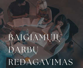 Baigiamųjų darbų redagavimas - Tekstų redagavimas - 1