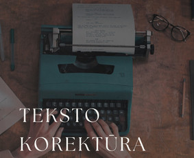 Teksto korektūra - Tekstų redagavimas - 1