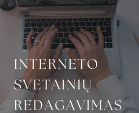 Interneto svetainių teksto redagavimas - Tekstų redagavimas - 1