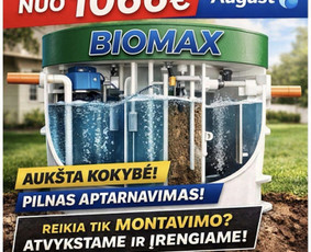 Nuotekų valymo įrenginiai - Valymo irenginiai august arba biomax - 1