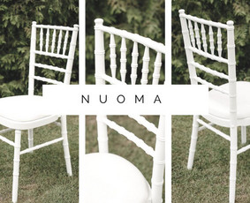 &Scaron;ventinės įrangos nuoma - Baldų nuoma: baltos Chiavari kėdės - 3