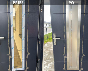 Plėvelių klijavimas ant langų, durų ir kitų paviršių / ProFill lanų plėvelės / Darbų pavyzdys ID 4409134