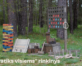 Lauko žaidimų nuoma - Medinių lauko ir vidaus žaidimų nuoma &scaron;ventėms ir renginiams - 1
