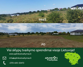 Apleistų sklypų tvarkymas: krūmų frezavimas,kelmų naikinimas / UAB "Aplinkos tvarkymas" / Darbų pavyzdys ID 4410450