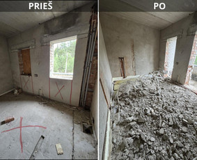 Vidaus apdailos darbai - Perkraustymas, griovimas, &scaron;iuk&scaron;lių i&scaron;vežimas - 3