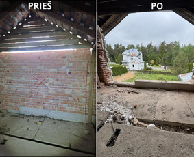 Vidaus apdailos darbai - Perkraustymas, griovimas, &scaron;iuk&scaron;lių i&scaron;vežimas - 1