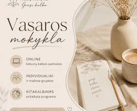 Mokymai, kursai, kalbos - Vasaros mokykla - 1