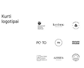 Logotipų kūrimas - Logotipai, vizualinis identitetas, soc. media - 1