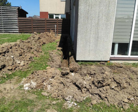Žemės kasimas, lyginimas - Kasimo darbai su mini ekskavatorium - 4