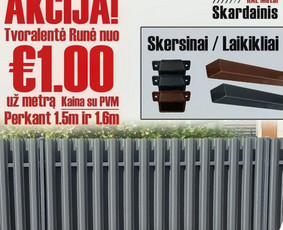 Skardinės tvoros - Skardinių tvorų gamyba ir montavimas - 2