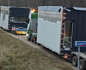 Krovinių pervežimas - Modulinių namų transportavimas, namų tranaportavim - 1