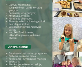 Stovyklos vaikams - Kulinarinė vaikų vasaros stovykla Kaune - 2