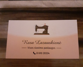 Visos siuvimo paslaugos / Rasa Lazauskiene / Darbų pavyzdys ID 863183