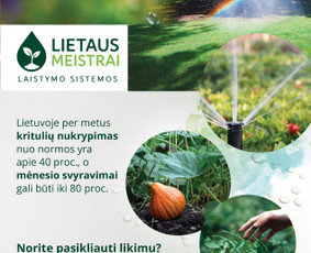 Aplinkos tvarkymas, apželdinimas - Laistymo sistemų projektavimas, įrengimas. - 1