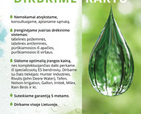 Aplinkos tvarkymas, apželdinimas - Laistymo sistemų projektavimas, įrengimas. - 3